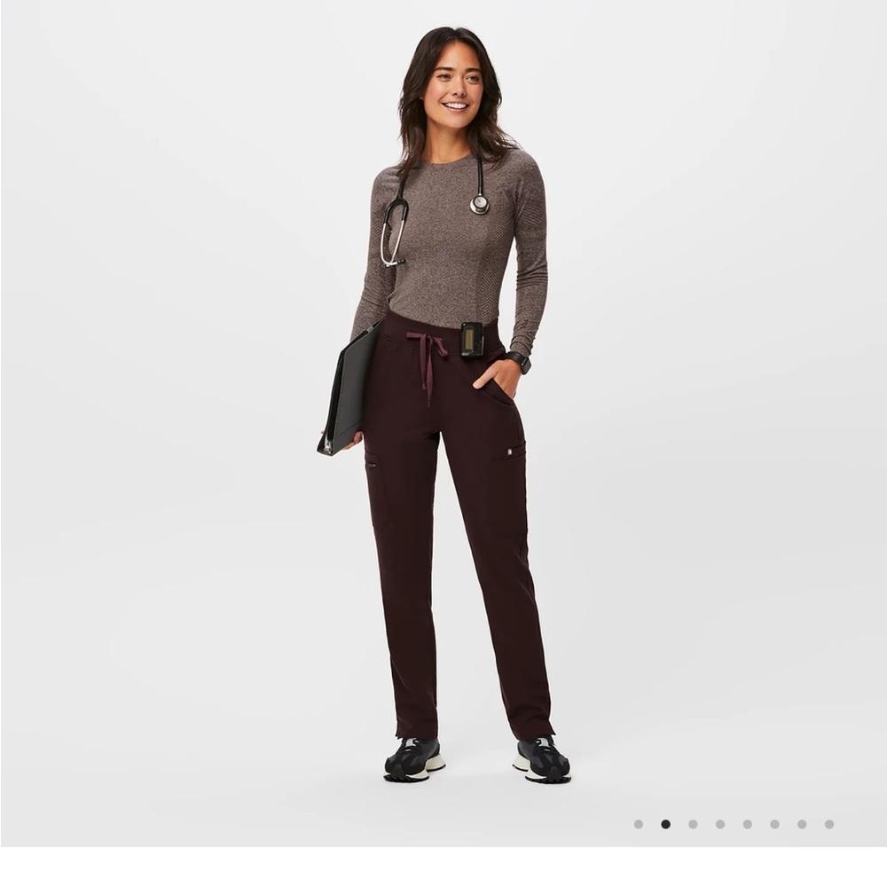 Figs High Waisted Yola with Yoga Waistband- Espresso